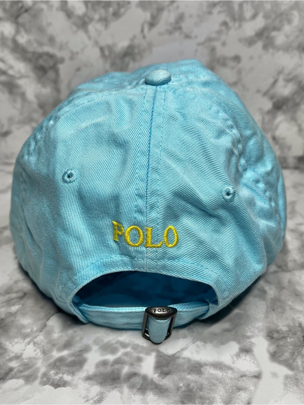 Polo Ralph Lauren Teal Blue Adjustable Strap Back Classic Pony Baseball Hat - Picture 2 of 3